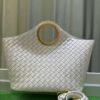 6930c38d6e68136f4d9af5bb BV Picnic Wicker Handbag, Bottega Veneta 24 Early Autumn New Women's Vintage Style Exquisite Tote Bag