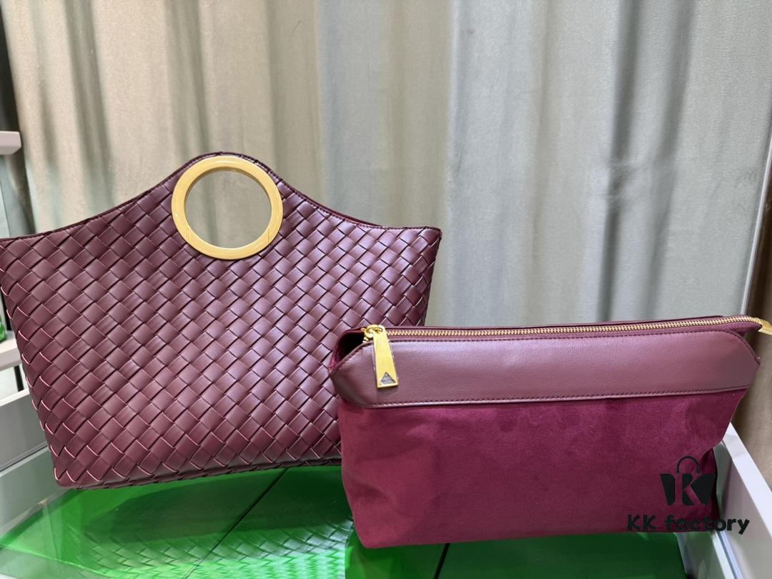 6930c39a6e68136f4d9af5d1 BV Picnic Woven Handbag - Bottega Veneta 2024 Early Autumn New Vintage Style Women's Tote Bag