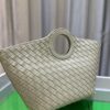 6930c3a66e68136f4d9af5e6 BV Picnic Wicker Handbag - Bottega Veneta 24 Early Autumn New Vintage Style Exquisite Tote Bag
