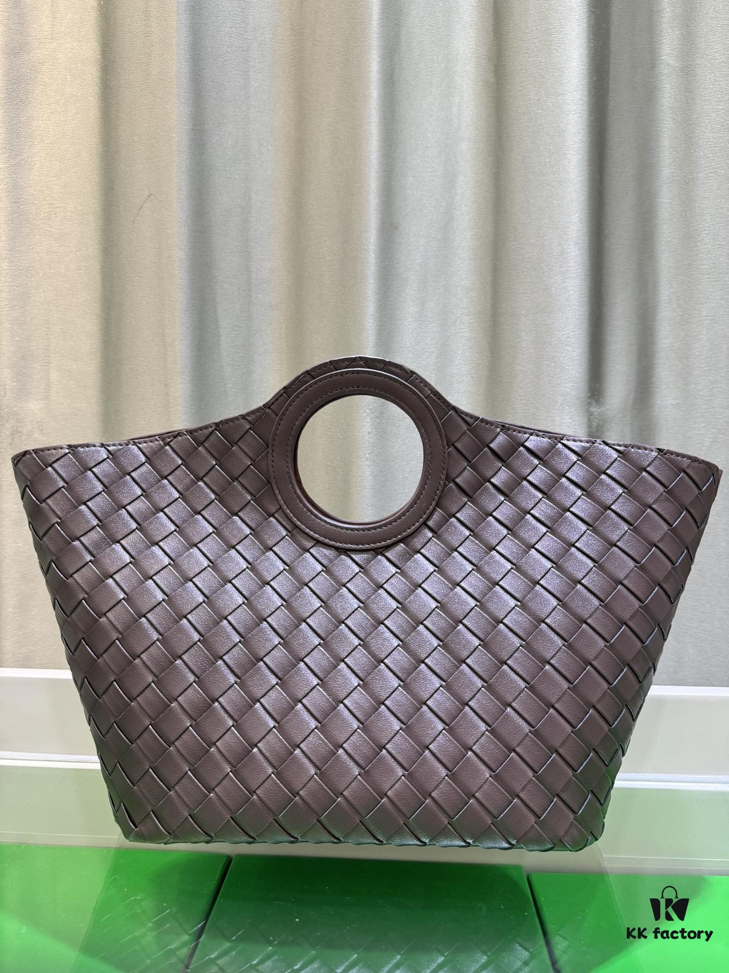 6930c3a96e68136f4d9af5ea BV Picnic Woven Tote Bag BV Bottega Veneta 24 Early Autumn New Women's Vintage Style Beautiful Handbag