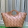 6930c3af6e68136f4d9af5f4 BV Picnic Woven Handbag, Bottega Veneta 24 Early Autumn New Women's Retro Style Beautiful Tote Bag