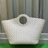 6930c3b96e68136f4d9af5ff BV Picnic Woven Handbag, Bottega Veneta 2024 Early Autumn New Vintage-Style Women's Tote Bag