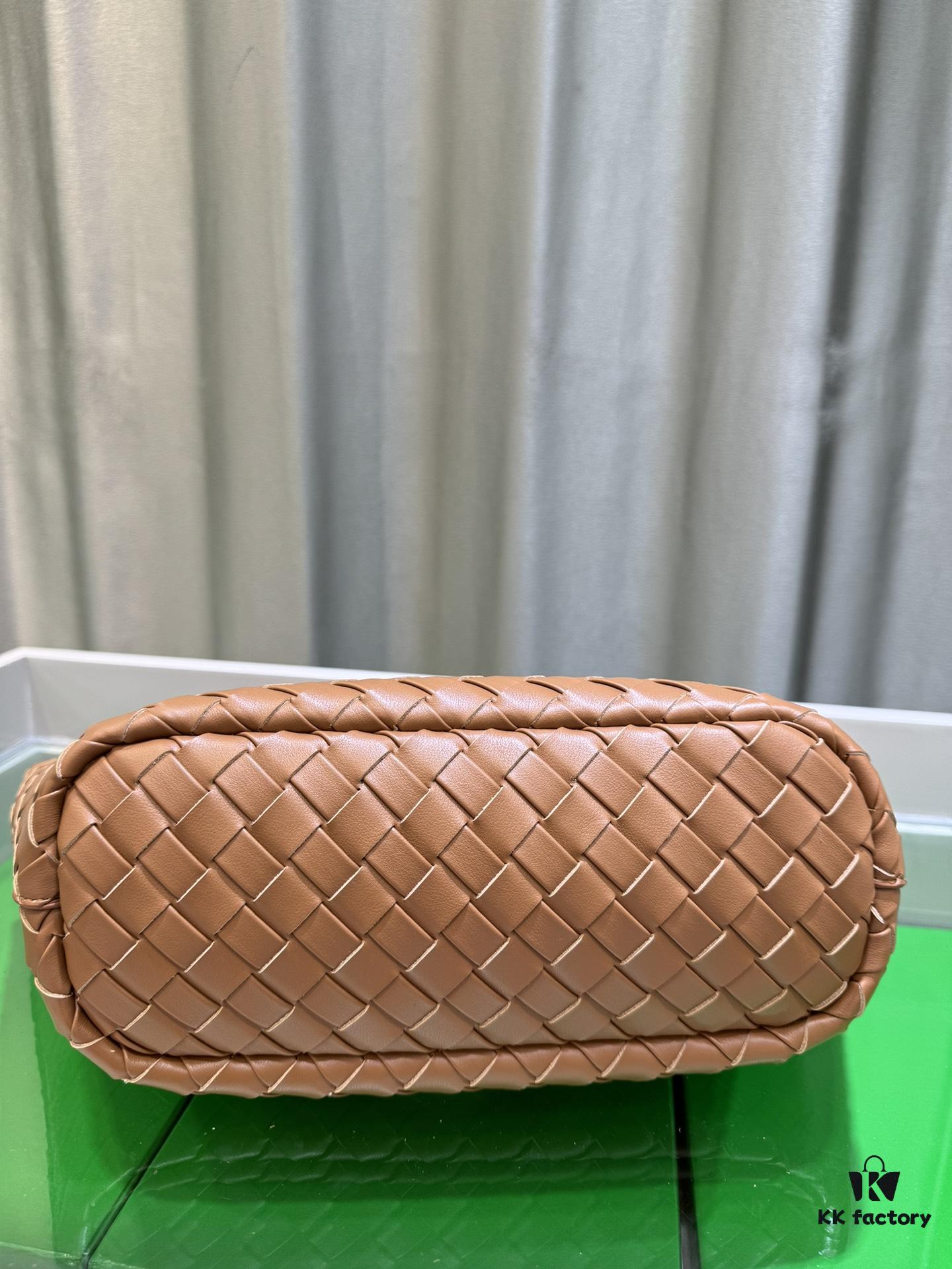6930c3b96e68136f4d9af601 BV Picnic Woven Handbag, Bottega Veneta 24 Early Autumn New Women's Retro Style Beautiful Tote Bag
