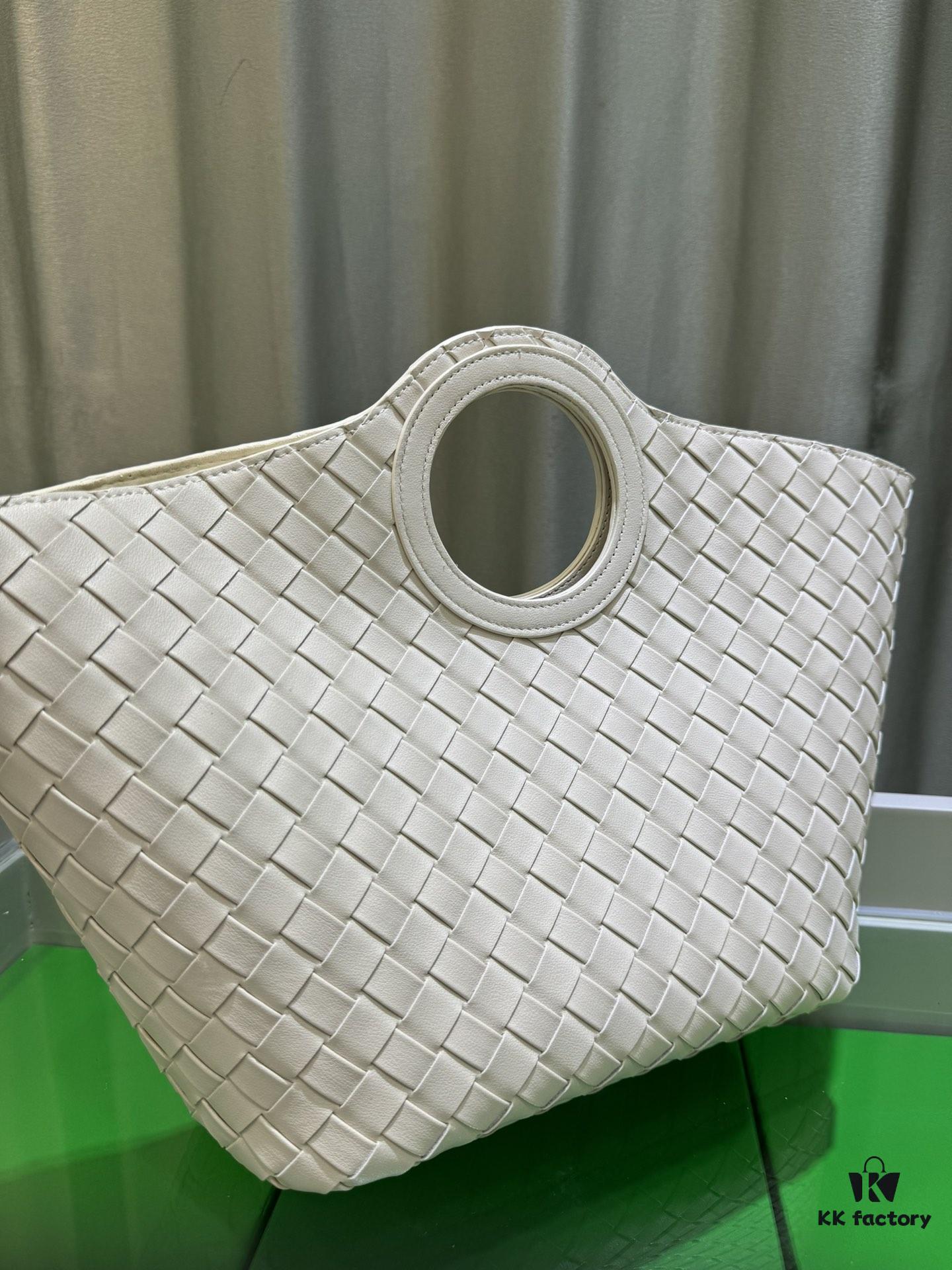 6930c3bb6e68136f4d9af604 BV Picnic Woven Handbag, Bottega Veneta 2024 Early Autumn New Vintage-Style Women's Tote Bag