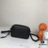 6930c3ca6e68136f4d9af625 BVlntrecciato Woven Leather Crossbody & Clutch Bag with Zipper Closure