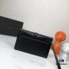 Box Included] BV Original Surplus Waxed Calfskin Clutch - 1 External Zipper Pocket, 1 Internal Zipper Pocket, 2 Inner Slip Pockets, Fits Cigarettes and Phone! Same as Boutique Version, High-End Quality. Model: 6681#, Color: Black, Dimensions: 29x18x5cm