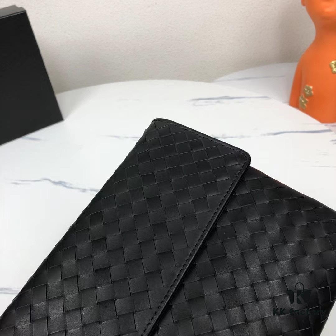 6930c3ea6e68136f4d9af665 Bv Casual Clutch with Box - Blue, Imported Waxed Calfskin, Handcrafted Luxury Design