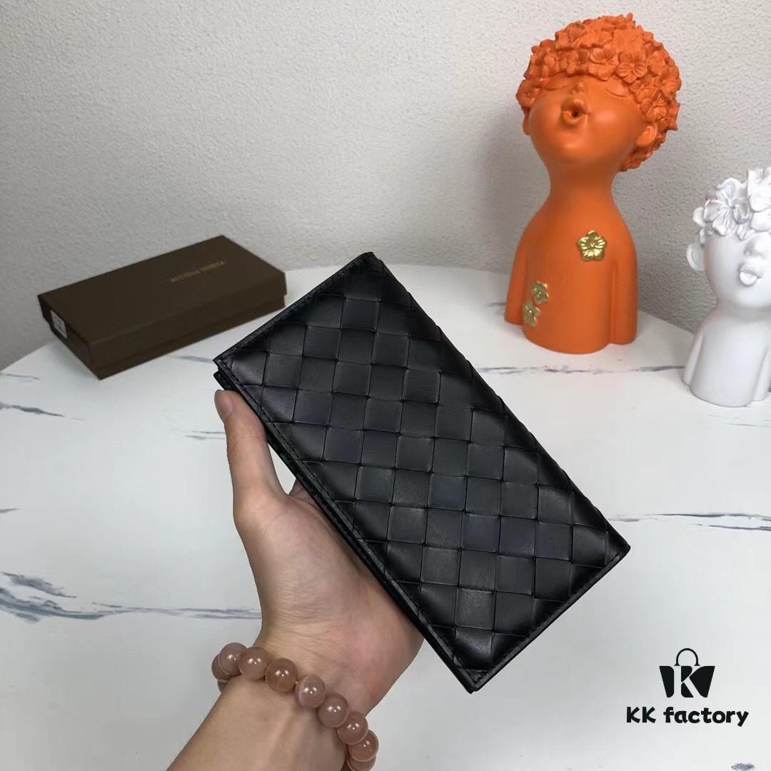 6930c4106e68136f4d9af6b6 Bv🦋 Braided Wallet Long Style, Top-Grade Imported Waxed Cowhide 🐂, Handcrafted Weaving, Soft and Orderly, Fashionable and Minimalist, Excellent Craftsmanship, 10 Card Slots ✅ Model: 305# (Medium Weave), Color: Black, Size: 18.5*9.5*2cm