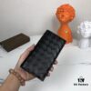 6930c4116e68136f4d9af6b8 Bv🦋 Braided Wallet Long Style, Top-Grade Imported Waxed Cowhide 🐂, Handcrafted Weaving, Soft and Orderly, Fashionable and Minimalist, Excellent Craftsmanship, 10 Card Slots ✅ Model: 305# (Medium Weave), Color: Black, Size: 18.5*9.5*2cm