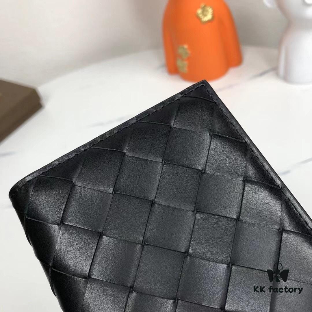 6930c4126e68136f4d9af6ba Bv🦋 Braided Wallet Long Style, Top-Grade Imported Waxed Cowhide 🐂, Handcrafted Weaving, Soft and Orderly, Fashionable and Minimalist, Excellent Craftsmanship, 10 Card Slots ✅ Model: 305# (Medium Weave), Color: Black, Size: 18.5*9.5*2cm