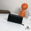6930c4146e68136f4d9af6be Bottega Veneta Wallet in Black Wax-Treated Calfskin - Style No. 1256 (Medium Braid)