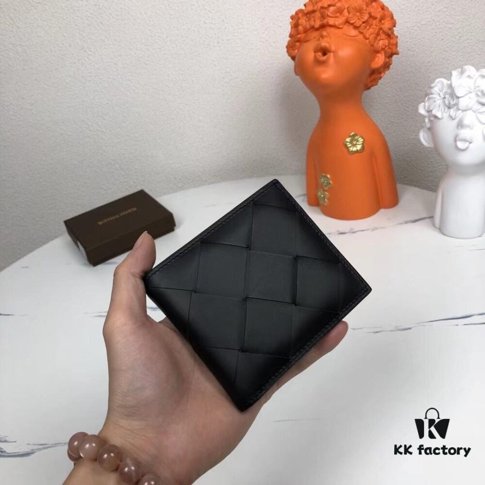 6930c41a6e68136f4d9af6cb Bv🦋 Woven Wallet Short Style, Premium Imported Wax Cowhide, Handcrafted Braid, Minimalist Fashion Design, Excellent Craftsmanship, 8 Card Slots ✅ Model: 8855# (Large Braid), Color: Black, Size: 11.5*10*2cm