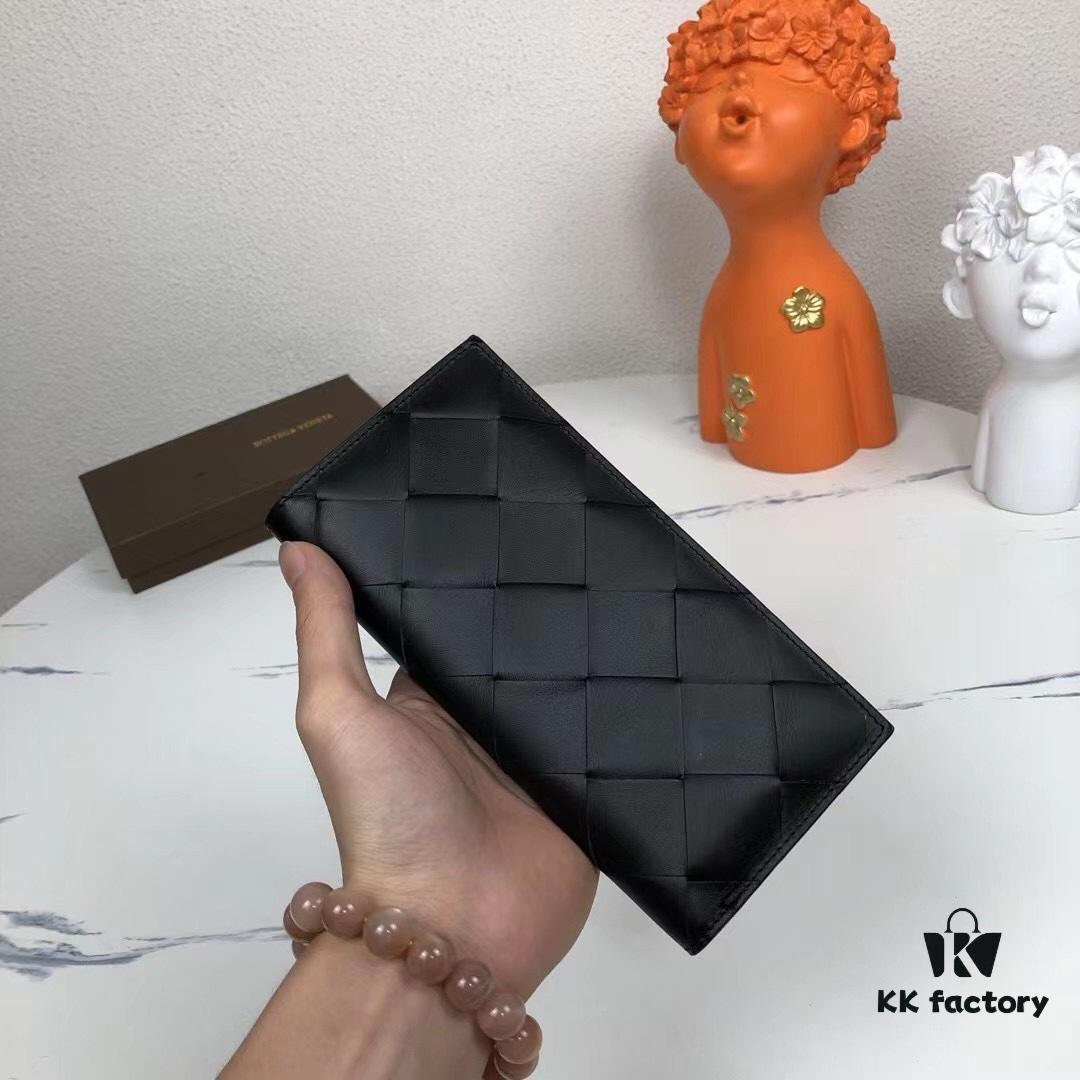 6930c41c6e68136f4d9af6cf Bv🦋 Woven Wallet Long Style, Top-Grade Imported Wax Cowhide, Handcrafted Braid, Elegant and Minimalist Design, Excellent Craftsmanship, 10 Card Slots ✅ Model: 8875# (Large Braid), Color: Black, Size: 18.5*9.5*2cm