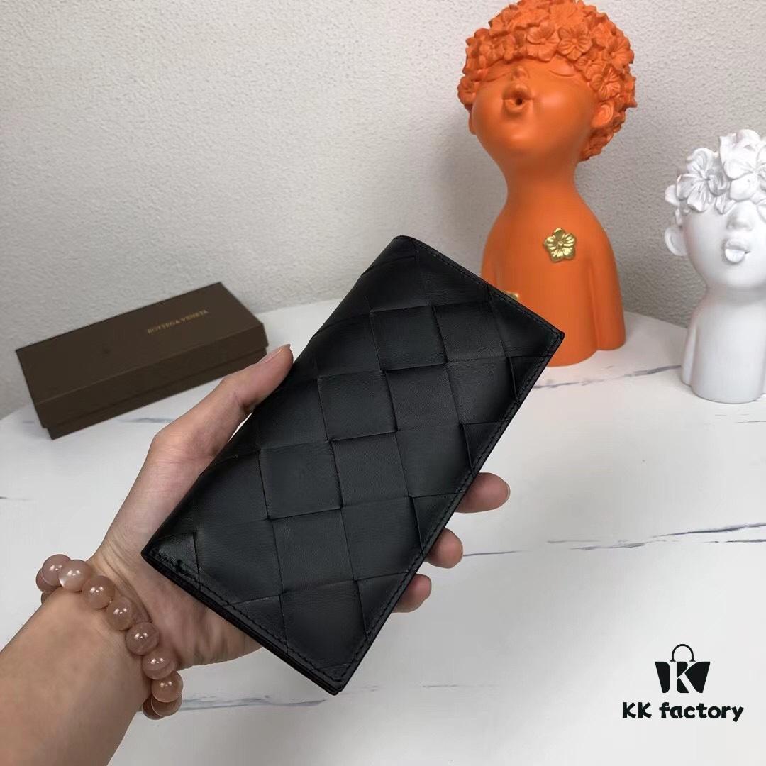 6930c41f6e68136f4d9af6d2 Bv🦋 Woven Wallet Long Style, Top-Grade Imported Wax Cowhide, Handcrafted Braid, Elegant and Minimalist Design, Excellent Craftsmanship, 10 Card Slots ✅ Model: 8875# (Large Braid), Color: Black, Size: 18.5*9.5*2cm