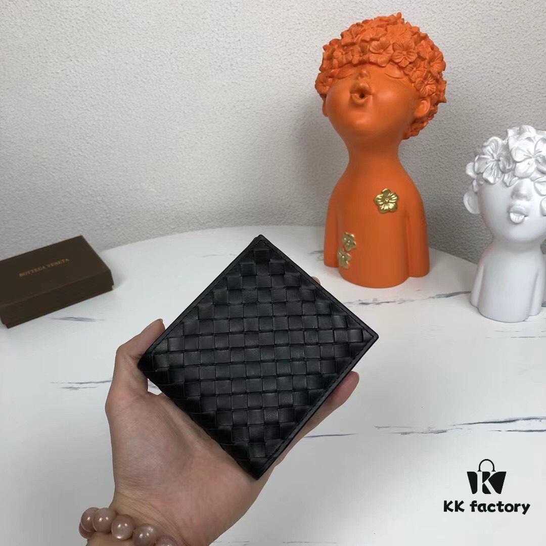 6930c4276e68136f4d9af6e3 Bv🦋 Woven Wallet Short Style, Premium Imported Wax Leather, Handcrafted Braided, Soft and Organized, Fashionable and Minimalist, 8 Card Slots ✅ Model: 1730-1# (Small Braid) Color: Black, Size: 11.5*10*2cm