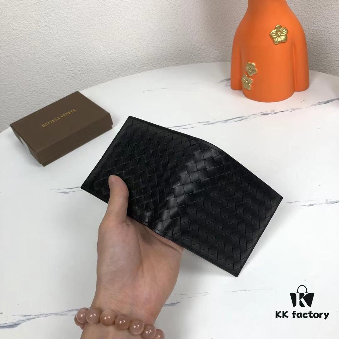 6930c4286e68136f4d9af6e7 Bv🦋 Woven Wallet Short Style, Premium Imported Wax Leather, Handcrafted Braided, Soft and Organized, Fashionable and Minimalist, 8 Card Slots ✅ Model: 1730-1# (Small Braid) Color: Black, Size: 11.5*10*2cm