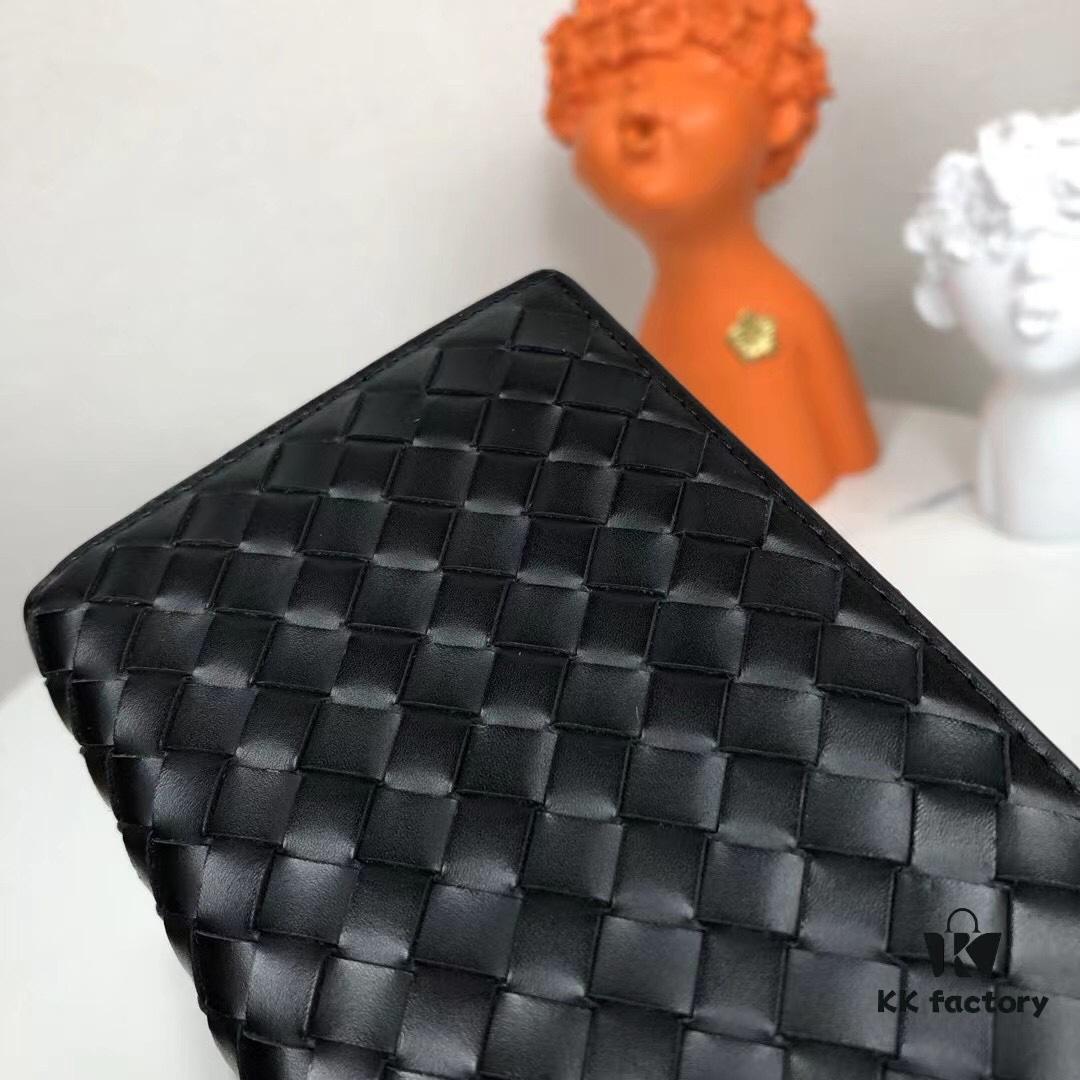 6930c42c6e68136f4d9af6ef Bv🦋 Woven Wallet Long Style, Top-Grade Imported Wax Cowhide 🐂, Handcrafted Braid, Soft and Orderly, Fashionable and Minimalist, Excellent Craftsmanship, 10 Card Slots ✅