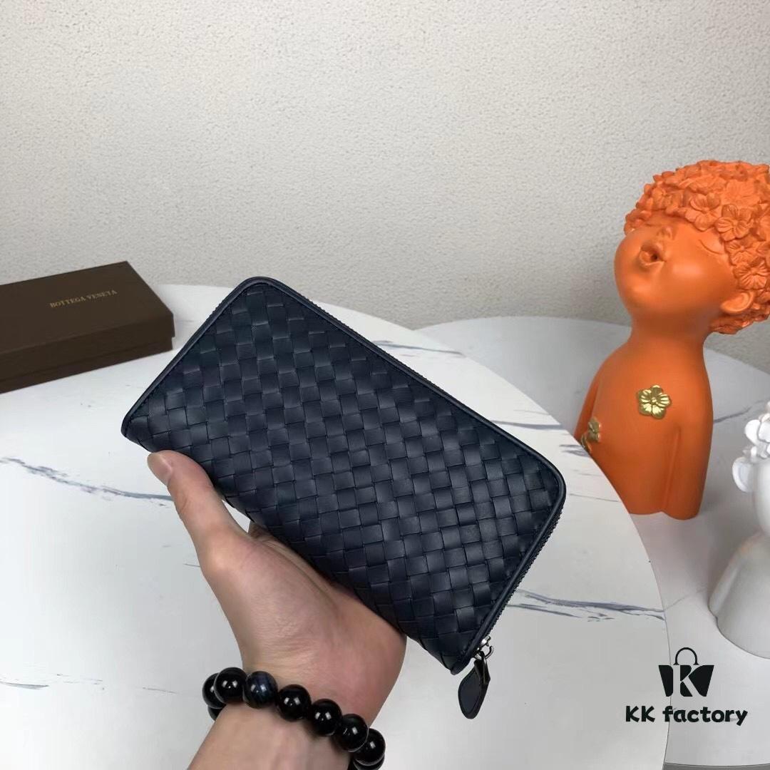 6930c4316e68136f4d9af6fb Bottega Veneta 1256# Blue Calfskin Handwoven Bag