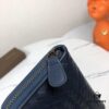 6930c4336e68136f4d9af6ff Bottega Veneta 1256# Blue Calfskin Handwoven Bag