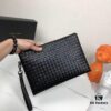 6930c4506e68136f4d9af739 BV Men's Handbag with Box - Handcrafted Wax-Coated Cowhide, Braided Design Wallet and Clutch Combo