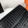 6930c4536e68136f4d9af73e BV Woven Handbag in Black, Made from Imported Wax-Coated Calfskin, Comes with Box
