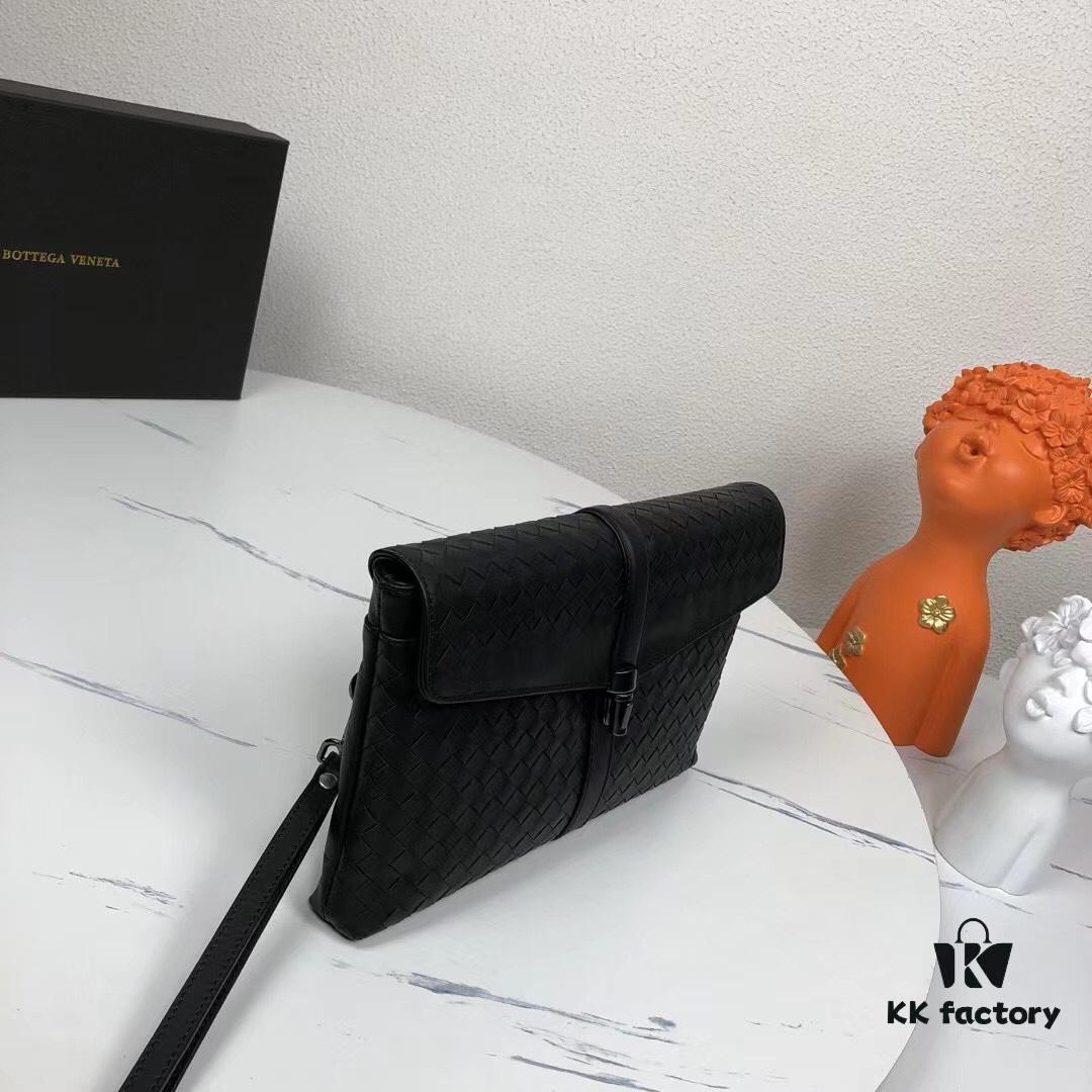 6930c45a6e68136f4d9af74c Bv Casual Clutch with Box 😎 Premium Imported Waxed Cowhide, Unique Design, Exquisite Craftsmanship, Elegant and Sophisticated - Model No. 6691#, Black, 27x18x4cm