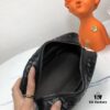 BV Pillow Handbag Simple and Stylish Made with Imported Wax-Coated Cowhide Handwoven with Gray Lining