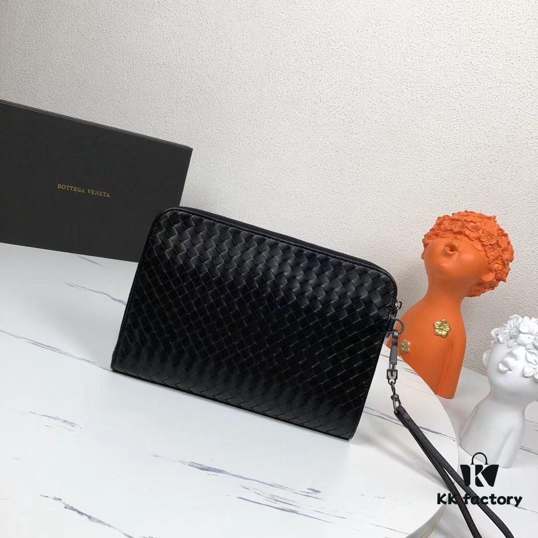 6930c4806e68136f4d9af796 New BV Handbag with Box 🎩🎩 Small Black Clutch 1810S# Size 27X19X3 cm
