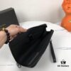 6930c4846e68136f4d9af79a New BV Handbag with Box 🎩🎩 Small Black Clutch 1810S# Size 27X19X3 cm