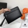 6930c4866e68136f4d9af7a2 BV Woven Clutch with Box 🍀🍀 Top-Tier Imported Wax-Coated Calfskin, Practical Functionality and Elegant Seven-Character Zipper Design That Directly Captivates Men's Hearts, More Convenient to Carry