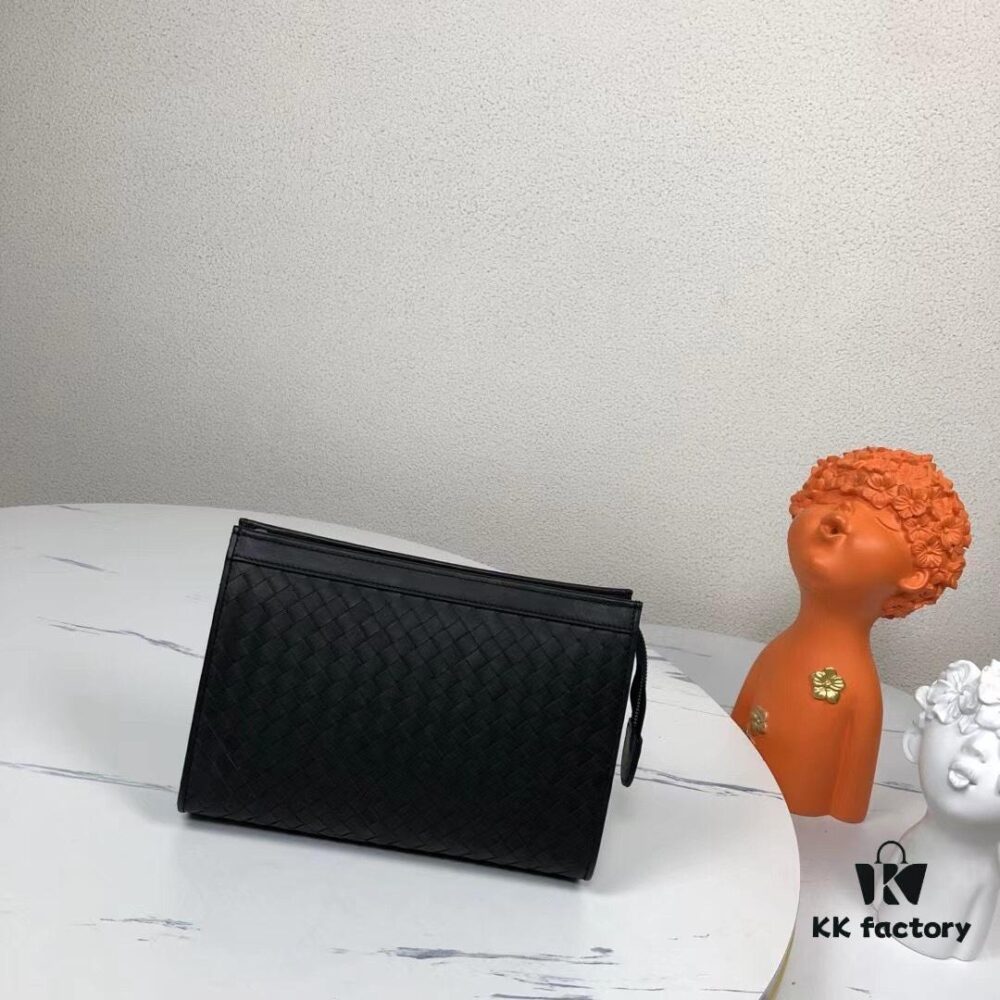6930c4926e68136f4d9af7b9 Bv Small Men's Handbag New from Cabinet Same as Original Seamless Braided Calfskin with Gunmetal Hardware