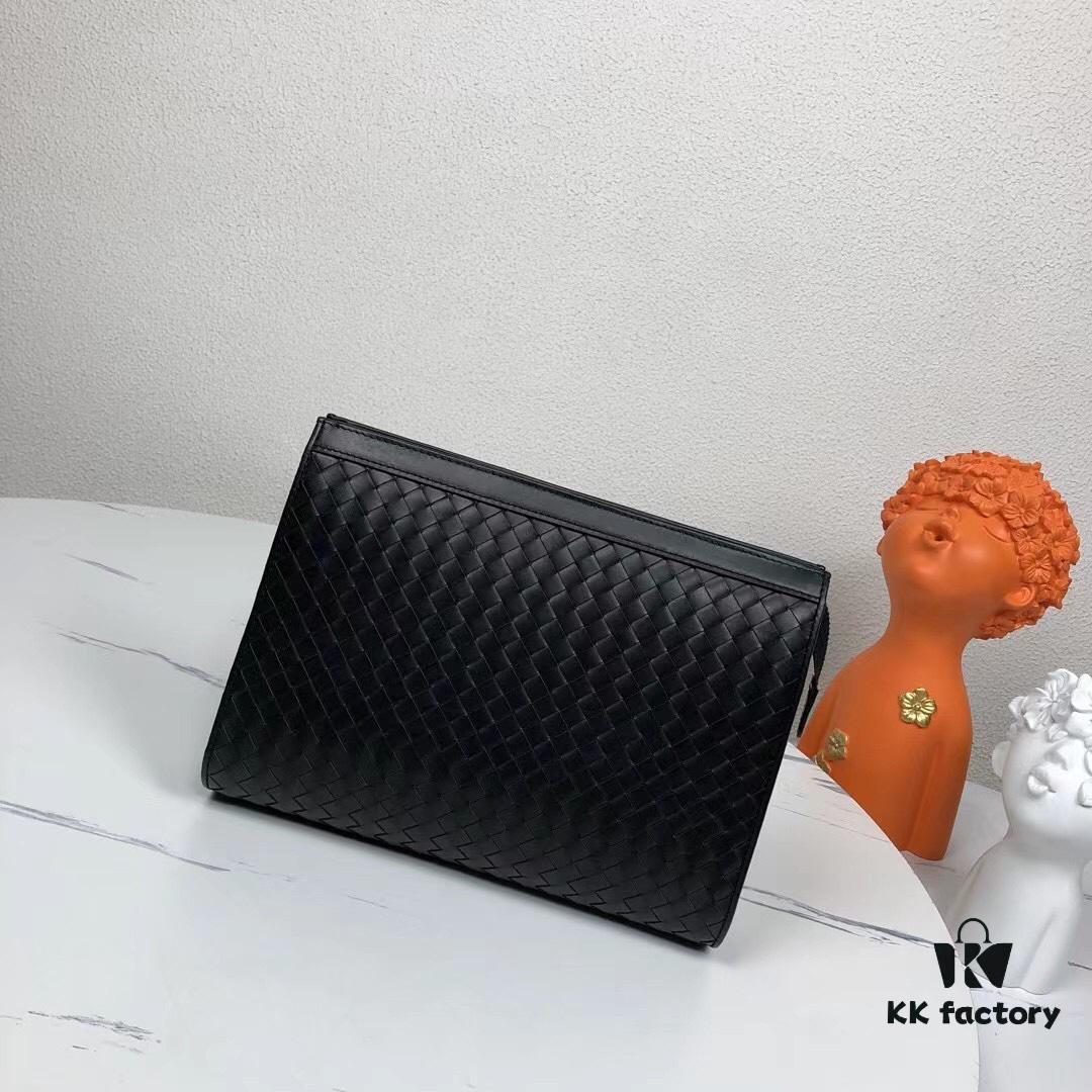 6930c4976e68136f4d9af7bf Bv🦋🦋 Men's Handbag New Cabinet Arrival Same as Original Seamless Woven Calfskin with Gunmetal Hardware, Low-Key and Practical, Patina Develops Over Time, Youthful Design Blending Fashion into Work Life