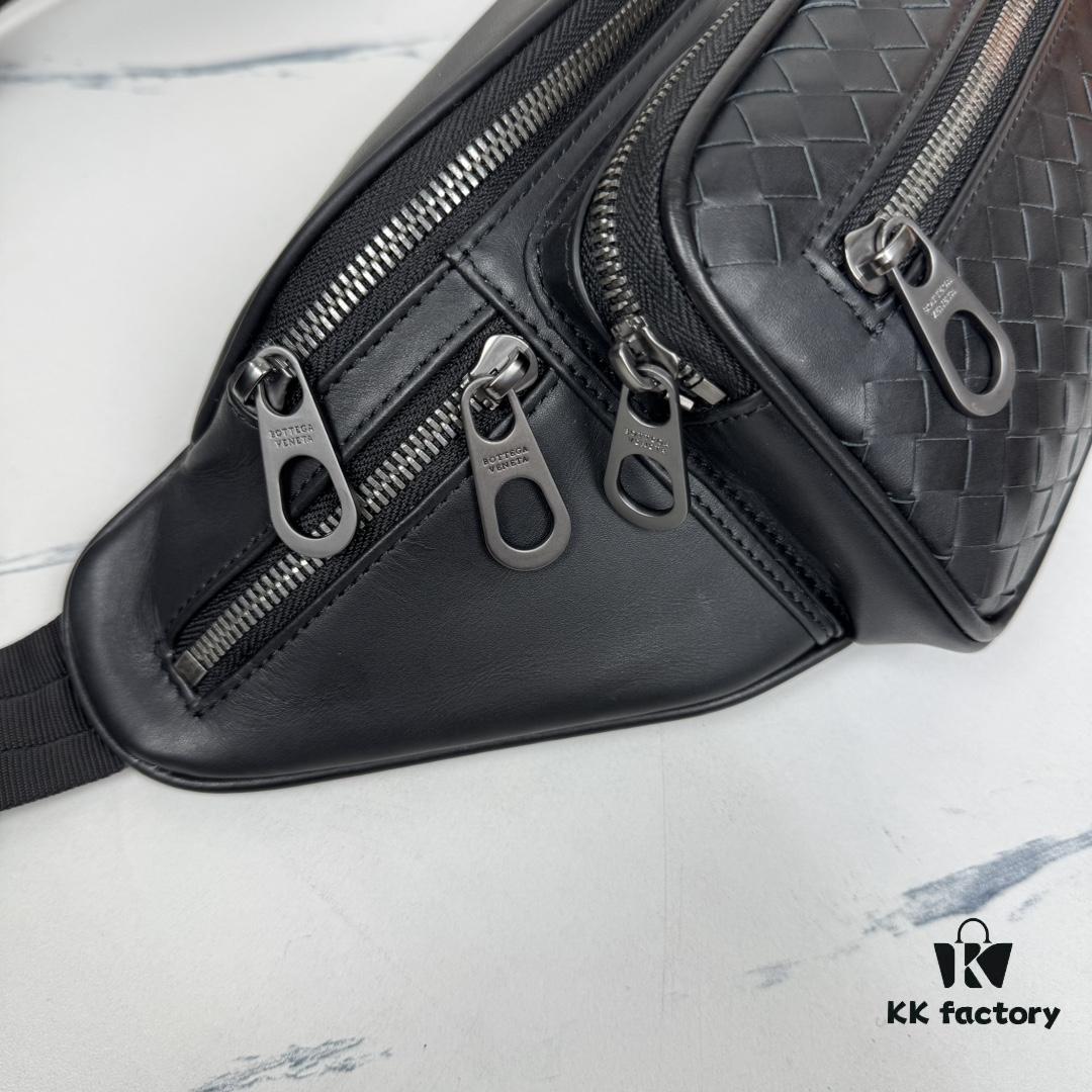 6930c4d66e68136f4d9af82d BV Latest Men's Waist Bag, Original Quality, Top-Grade Waxed Calfskin Leather, Elegant Design, Premium Craftsmanship