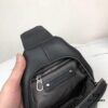 BV Men's Leather Chest Bag, Minimalist Design, Imported Wax Cowhide, Practical Business Style