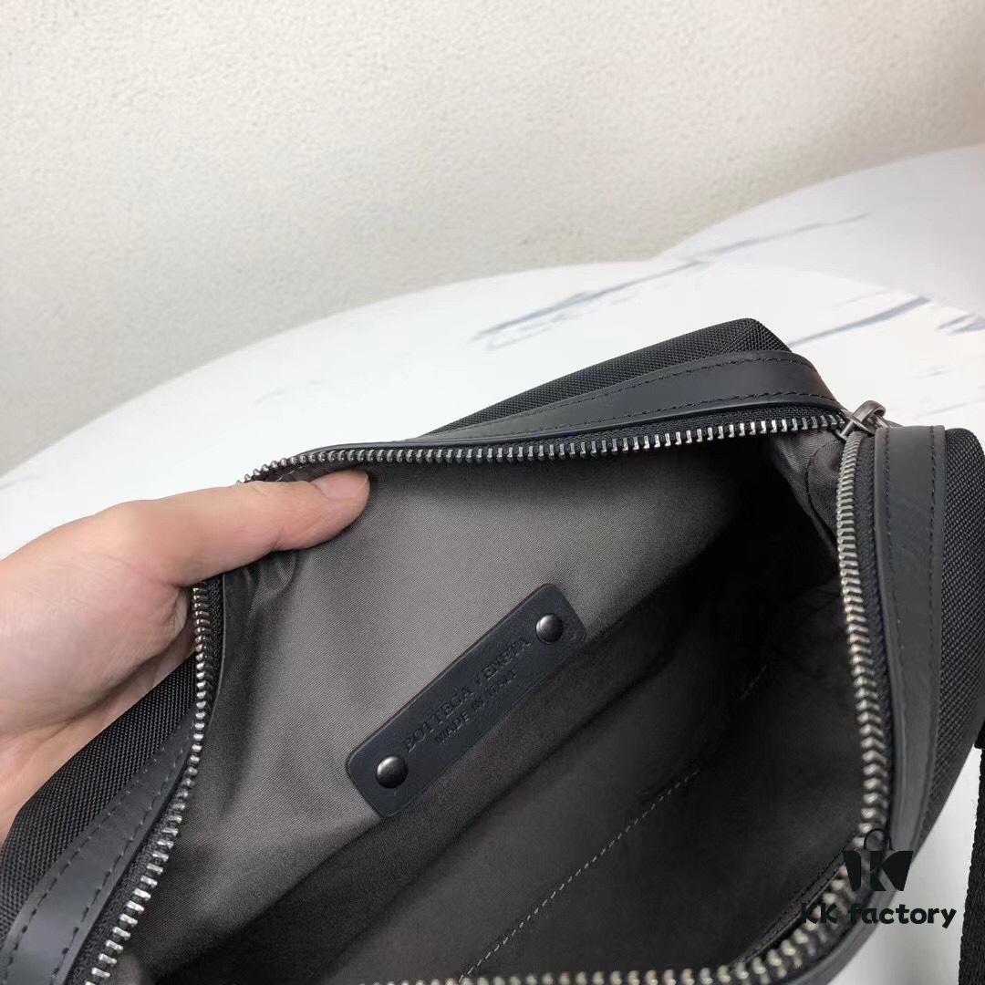 6930c51a6e68136f4d9af894 BV Latest Men's Shoulder Bag, Top-Quality Original Order, Official Website Synchronized, Premium Waxed Calfskin, Exquisite Craftsmanship, Black, 25x15x10cm
