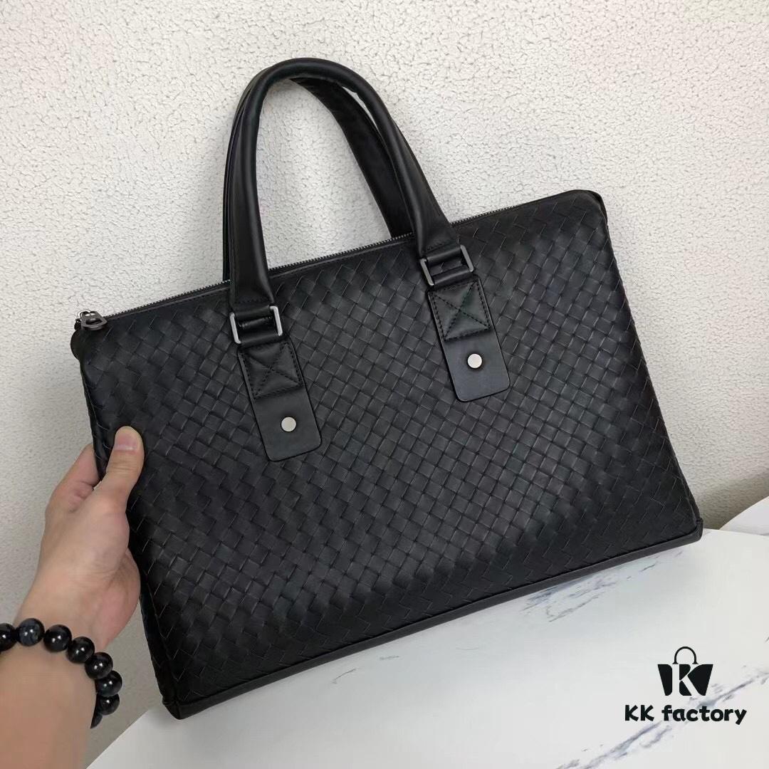 6930c52c6e68136f4d9af8b4 BV Multi-Compartment Top-Quality Genuine Leather Handbag - Premium Waxed Cowhide, Original Order Hardware, Exclusive Design 828# Black 40/26/10cm