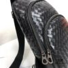 Bv Men's Leather Chest Bag, Minimalist Design with Imported Waxed Cowhide