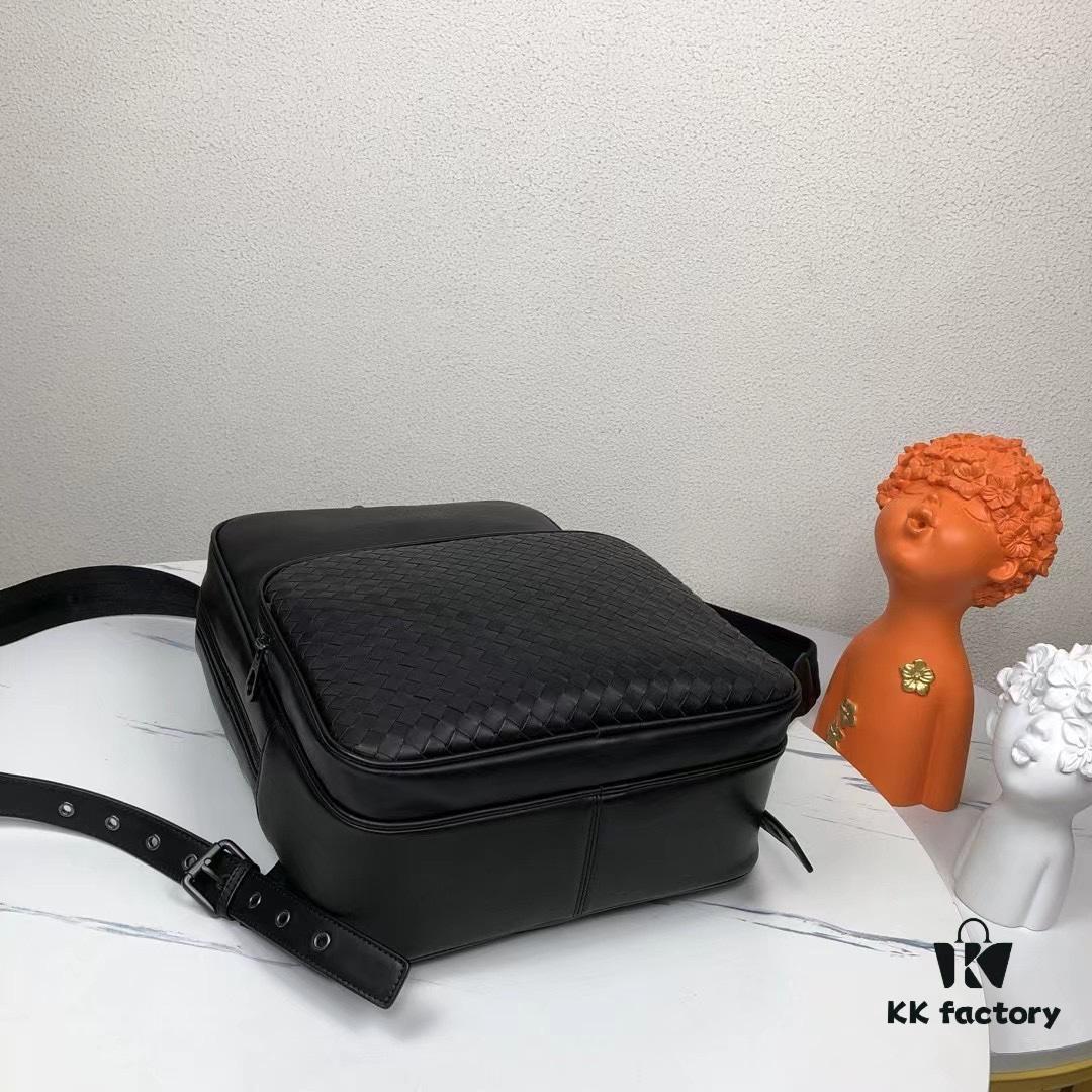 BV Latest Men's Backpack 🎒 Top Quality Original Order, Synchronized with Official Website, Made of Premium Waxed Calfskin Leather