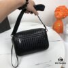 6930c5856e68136f4d9af967 Bv New Classic Woven Leather Mini Messenger Bag with Box, Adjustable Crossbody or Clutch Use