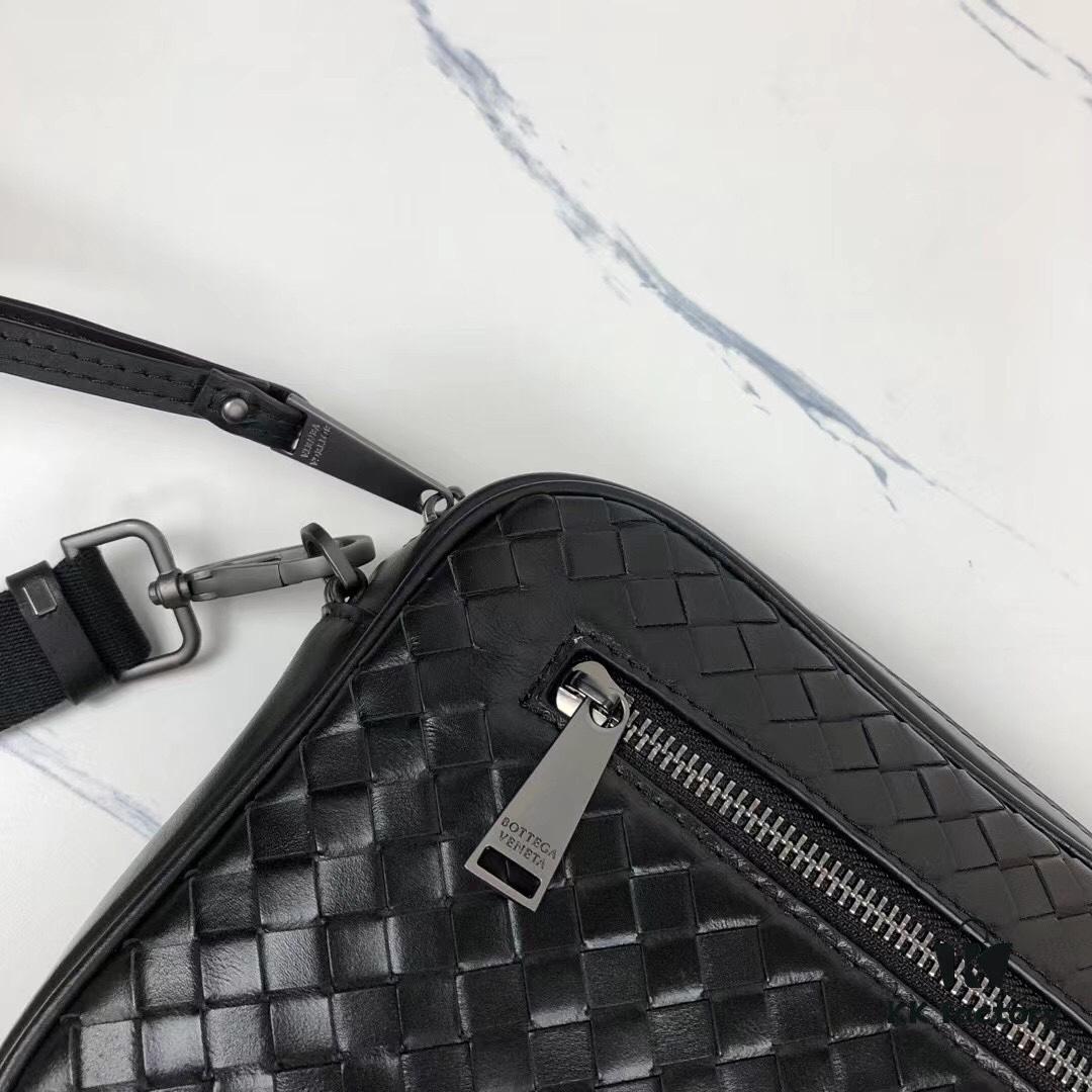 6930c5866e68136f4d9af96a Bv New Classic Woven Leather Mini Messenger Bag with Box, Adjustable Crossbody or Clutch Use
