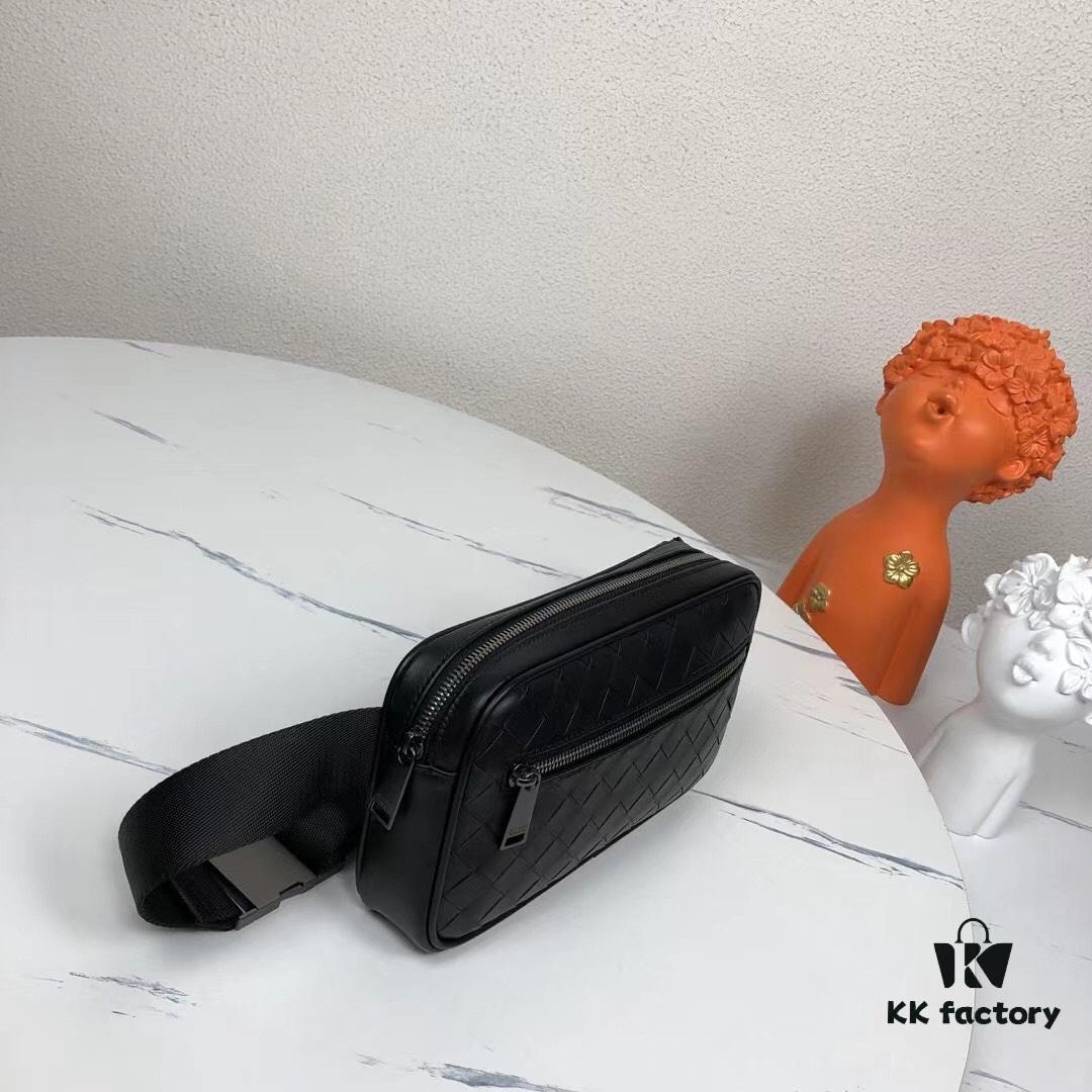 6930c58a6e68136f4d9af96e BV New Arrival Woven Leather Compact Waist Bag ✅ Linear Waist Pouch Made from Imported Waxed Calfskin with Signature Intrecciato 15 Weave, Top Zip Closure, Front Zip Pocket, Interior Phone Compartment, and Adjustable Strap