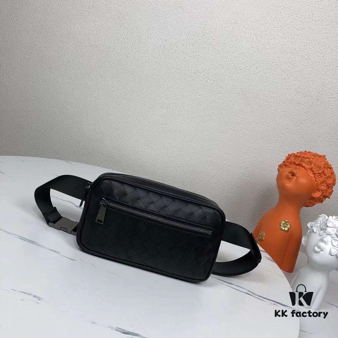 6930c58a6e68136f4d9af972 BV New Arrival Woven Leather Compact Waist Bag ✅ Linear Waist Pouch Made from Imported Waxed Calfskin with Signature Intrecciato 15 Weave, Top Zip Closure, Front Zip Pocket, Interior Phone Compartment, and Adjustable Strap