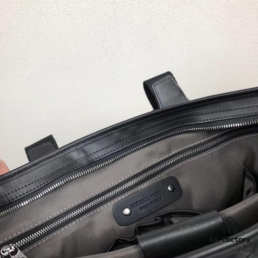 6930c5ce6e68136f4d9af9e2 Top-Quality Genuine Waxed Calfskin Handbag - Style 822# Black