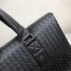 6930c5ed6e68136f4d9afa1a BV Multi-Compartment Top-Quality Original Order Luxury Tote Bag in Premium Waxed Calfskin - Model 828# Black