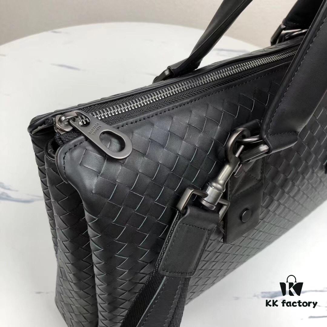 6930c5ee6e68136f4d9afa1b BV Multi-Compartment Top-Quality Original Order Luxury Tote Bag in Premium Waxed Calfskin - Model 828# Black
