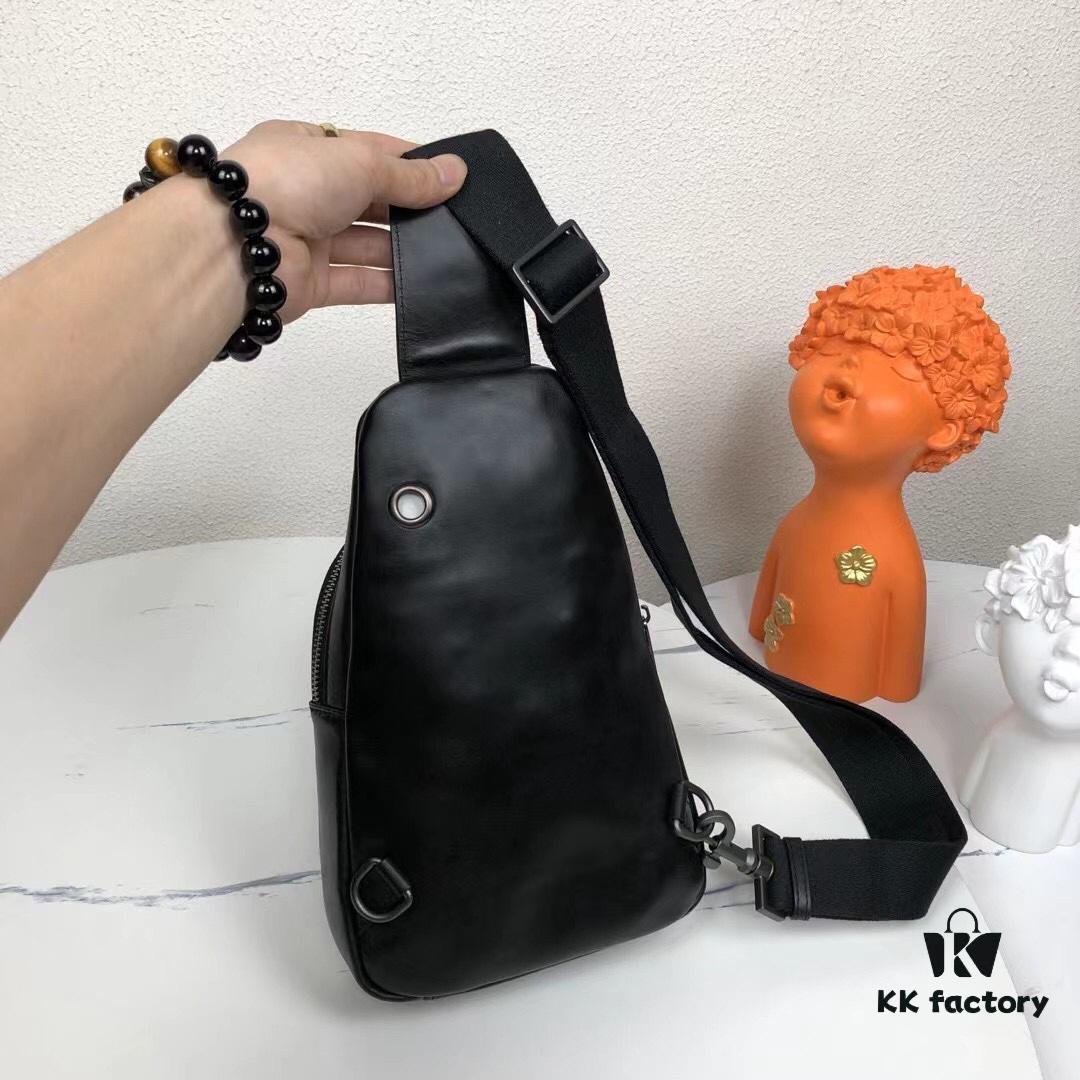6930c6096e68136f4d9afa45 Bv Men's Chest Bag, Minimalist Design with Premium Leather Emphasis