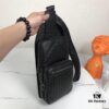 6930c60d6e68136f4d9afa4c BV Latest Men's Top-Grade Leather Chest Bag, Model 821#, Black