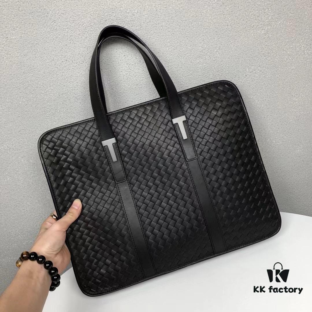 6930c6266e68136f4d9afa72 BV Multi-Compartment High-End Genuine Leather Handbag - Top-Quality Wax-Coated Calfskin, Original Cabinet Hardware, Elegant Black Design
