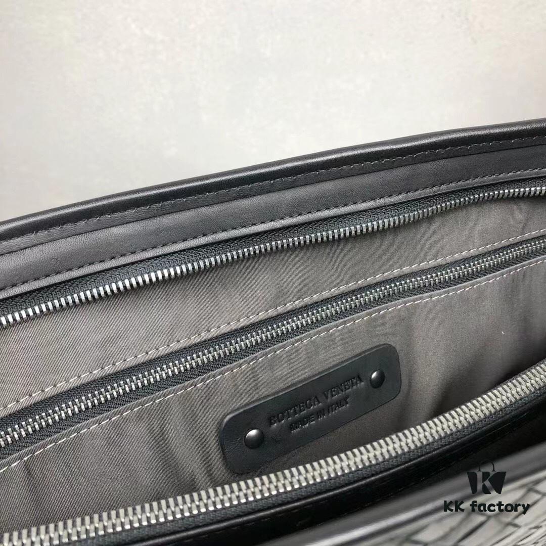 6930c62a6e68136f4d9afa79 BV Multi-Compartment High-End Genuine Leather Handbag - Top-Quality Wax-Coated Calfskin, Original Cabinet Hardware, Elegant Black Design