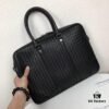6930c65f6e68136f4d9afad5 BV Men's Business Bag, Genuine Waxed Cowhide Executive Handbag, European Style Silver Buckle, Fashionable and Casual Design
